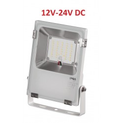 Foco LED exterior PRO 12V-24V DC 20W IP65 Blanco