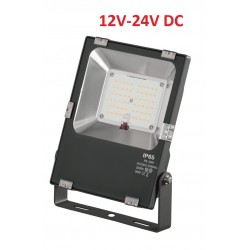 Foco LED exterior PRO 12V-24V DC 30W IP65 Gris