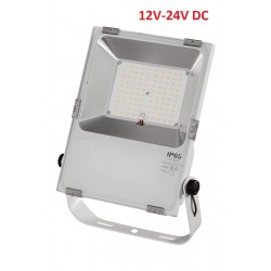 Foco LED exterior PRO 12V-24V DC 50W IP65 Blanco