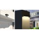 Aplique LED Solar exterior IP65 superficie pared 6W 800Lm Negro
