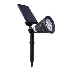 Foco LED Solar exterior jardin con piqueta 2W