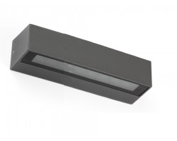 Aplique LED exterior IP65 superficie pared 13W 1000Lm Gris Oscuro