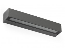 Aplique LED exterior IP65 superficie pared 20W 1800Lm Gris Oscuro