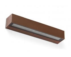Aplique LED exterior IP65 superficie pared 20W 1800Lm Marrón Oxido