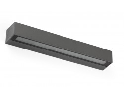 Aplique LED exterior IP65 superficie pared 28W 2350Lm Gris Oscuro