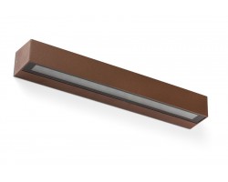 Aplique LED exterior IP65 superficie pared 28W 2350Lm Marrón Oxido