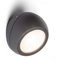 Aplique LED exterior IP54 superficie pared o techo Roof-Wall 6W 400Lm Negro