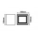 Aplique LED exterior IP65 superficie pared CUBIC 10W CCT 1100Lm Negro