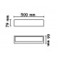 Aplique LED exterior IP65 superficie pared 28W 2350Lm Gris Oscuro