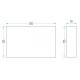 Aplique LED exterior IP65 superficie pared R 7W 500Lm Blanco