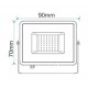 Foco Proyector LED exterior Slim Negro NEOLINE de 12V a 24V 10W IP-65 SMD