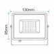 Foco Proyector LED exterior Slim Negro NEOLINE de 12V a 24V 30W IP-65 SMD