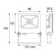 Foco LED exterior PRO P62 10W IP65