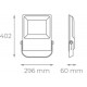 Foco Proyector LED exterior SLIM 100W IP-66 PRO