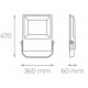 Foco Proyector LED exterior SLIM 300W IP-66 PRO