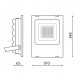 Foco Proyector LED exterior 150W IP-66 PRO-E