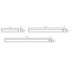 Pantalla estanca IP65 PC compacta LED de 1500mm 55W 5260Lm con Sensor