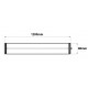 Pantalla estanca Redonda Transparente LED IP67 de 1200mm 40W