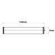 Pantalla estanca Redonda Opal LED IP67 de 1200mm 35W 5200Lm con Detector RF