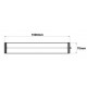 Pantalla estanca Redonda Opal LED IP67 de 1500mm 52W