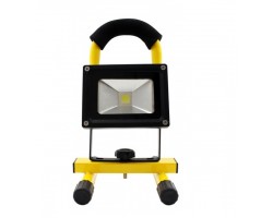 Foco LED exterior 10W IP65 Recargable con Soporte