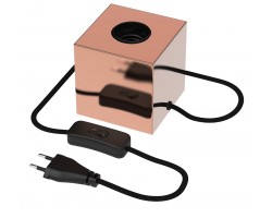 Lámpara Sobresmesa E27 CUBE Cobre
