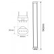 Lámpara LED PL 2G11 542mm 2450LM 32W Blanco Neutro