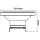 Lámpara LED AR111 Blanca G53 14W 12-30V 24º