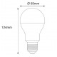 Lámpara LED Standard A65 E27 12V-30V DC 11W