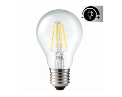 Lámpara LED Standard Clara E27 6W Filamento Regulable