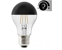 Lámpara LED Standard Clara Cupula Negra E27 Filamento 6W 2700ºK 550lm Regulable