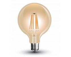 Lámpara LED Globo 125mm Gold E27 4W Filamento 2200ºK