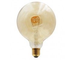 Lámpara LED Globo 95mm Gold E27 4W 2200ºk Filamento Espiral Horizontal