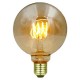 Lámpara LED Globo 95mm Gold E27 4W 2200ºk Filamento Espiral Horizontal