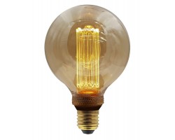 Lámpara LED Globo 95mm Gold E27 3,5W 2500ºK Filamento ZZ regulable