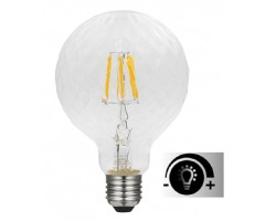 Lámpara LED SOFT Globo 125mm Clara E27 4W Filamento 2700ºK Regulable