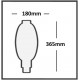 Lámpara LED Coliseum BT180 Clara E40 16W Filamento 2200ºK Regulable