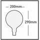 Lámpara LED Globe G200 Clara E40 12W Filamento 2200ºK Regulable