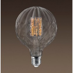Lámpara LED Globe Pinya G150 Clara E40 8W Filamento 2200ºK Regulable