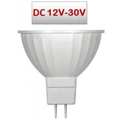 Lámpara LED GU5,3 MR16 SMD 5,5W 100º 12V-30V DC