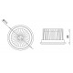 Módulo LED AR111 111X68mm 19W 45º CRI90