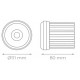 Módulo LED AR111 111X80mm 20W 24º