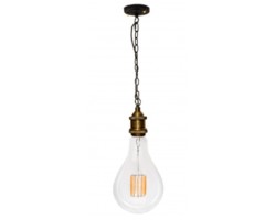 Portalámparas Oro Viejo E-40 con 1,5 metros cable y cadena con florón