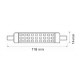 Lámpara LED R7s 118mm diámetro 14mm 230V 10W 780Lm