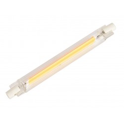 Lámpara LED R7s COB 118mm diámetro 14mm 230V 8W 1050Lm 3000ºK