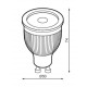 Lámpara LED GU10 COB 5W 60º