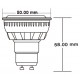 Lámpara LED GU10 COB 6W 5000ºK