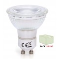 Lámpara LED GU10 COB Cristal 7W 38º Retro, Caja 10 ud x 2,60€/ud