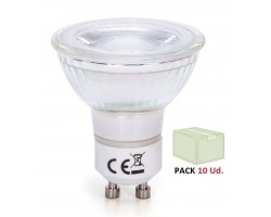 Lámpara LED GU10 COB Cristal 7W 38º Retro, Caja 10 ud x 2,60€/ud