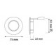 Foco fijo empotrar Plata, para Lámpara GU10/MR16, Caja 20ud a 1,80€/ud
